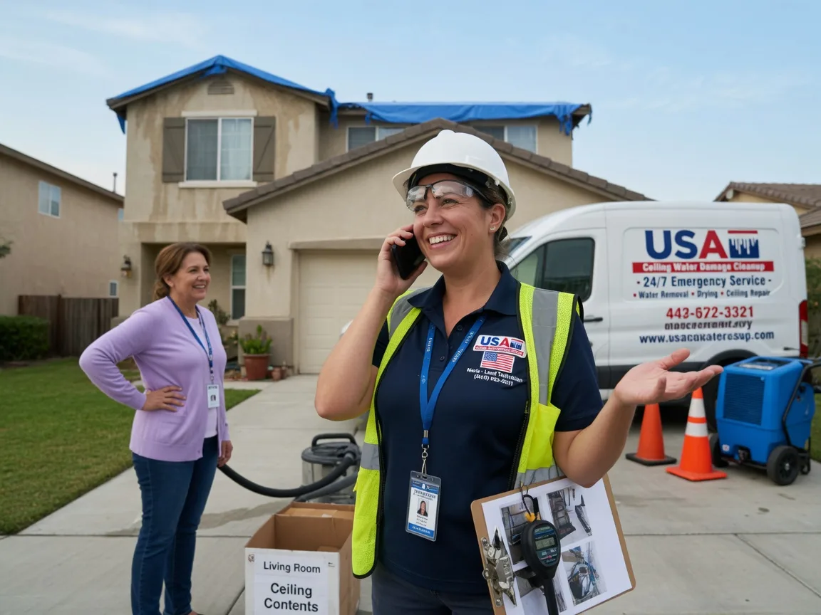 Ceiling Water Damage Restoration Douds, IA FAQs